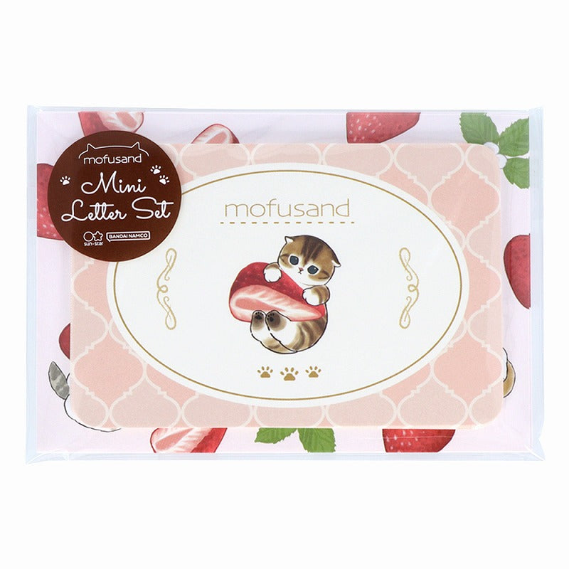 mofusand 迷你字母集（草莓茶） mofusand ミニレターセット(ストロベリーティー)