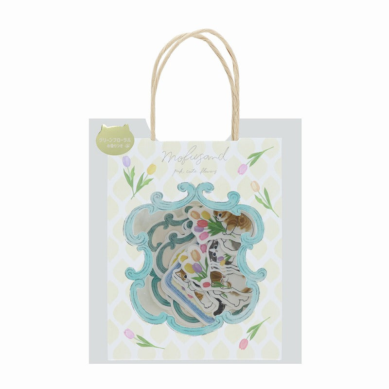 mofusand 帶貼紙的紙袋 mofusand ペーパーバッグ入シールA