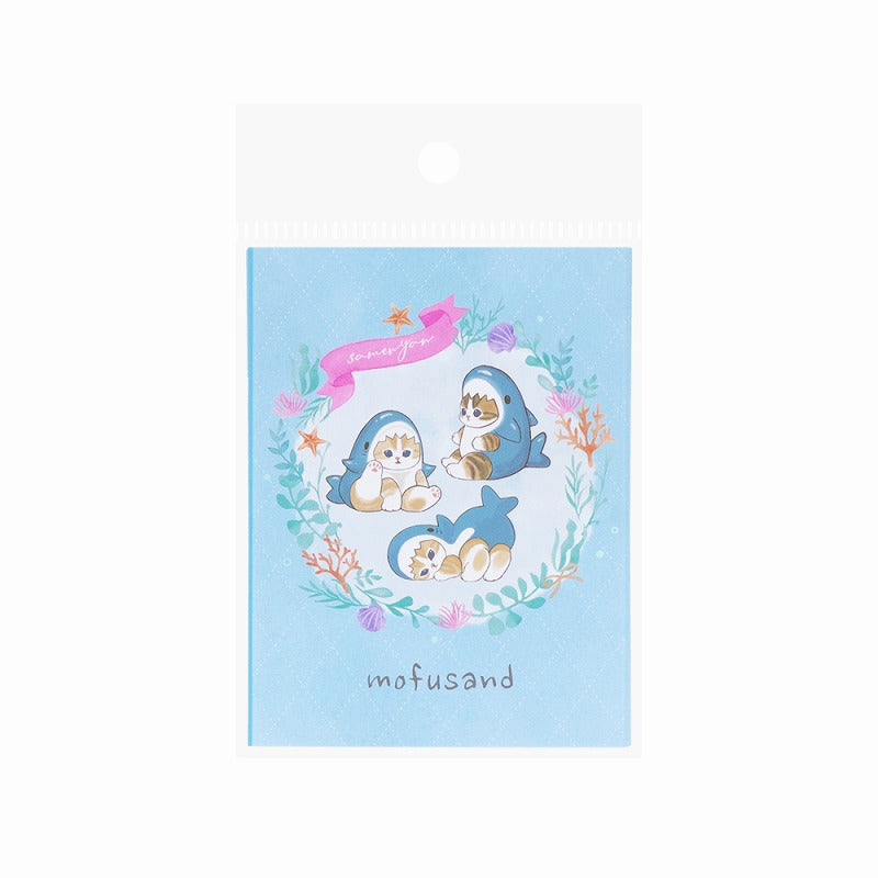 mofusand 圖案粘性筆記（鯊魚貓) mofusand パタパタ付箋(サメにゃん)
