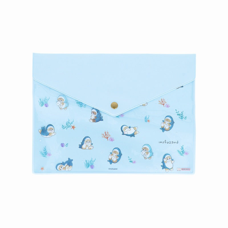 mofusand 平面案件（鯊魚貓) mofusand フラットケース(サメにゃん)