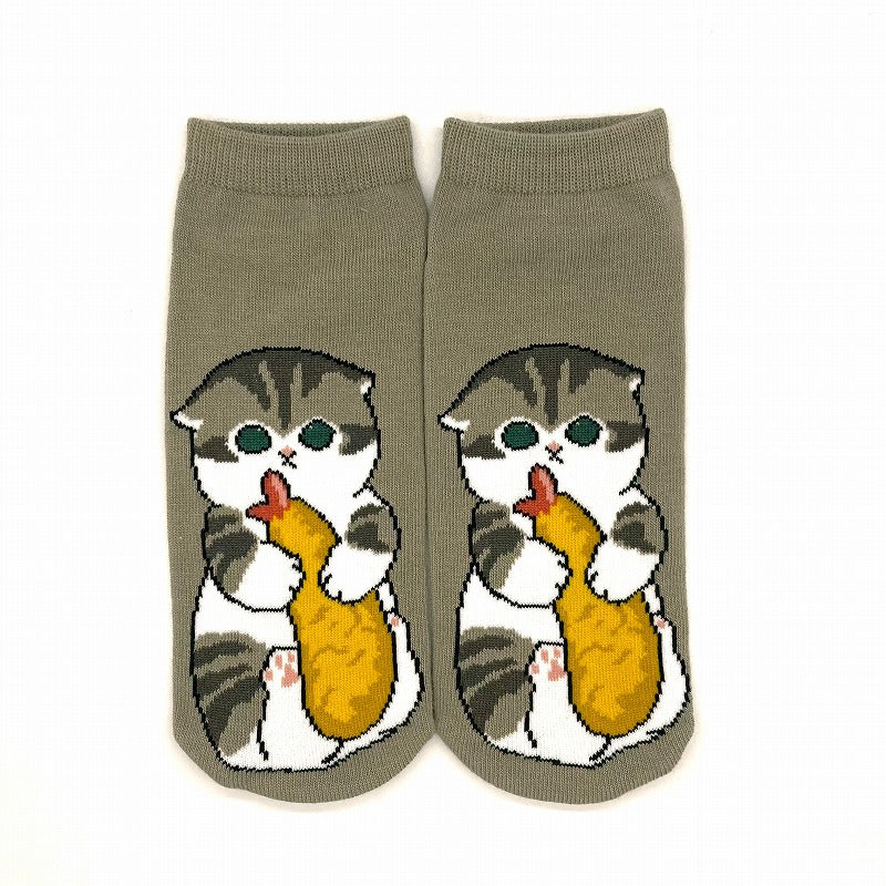 mofusand 襪子（前蝦達科） mofusand ソックス(フロント エビだっこ)