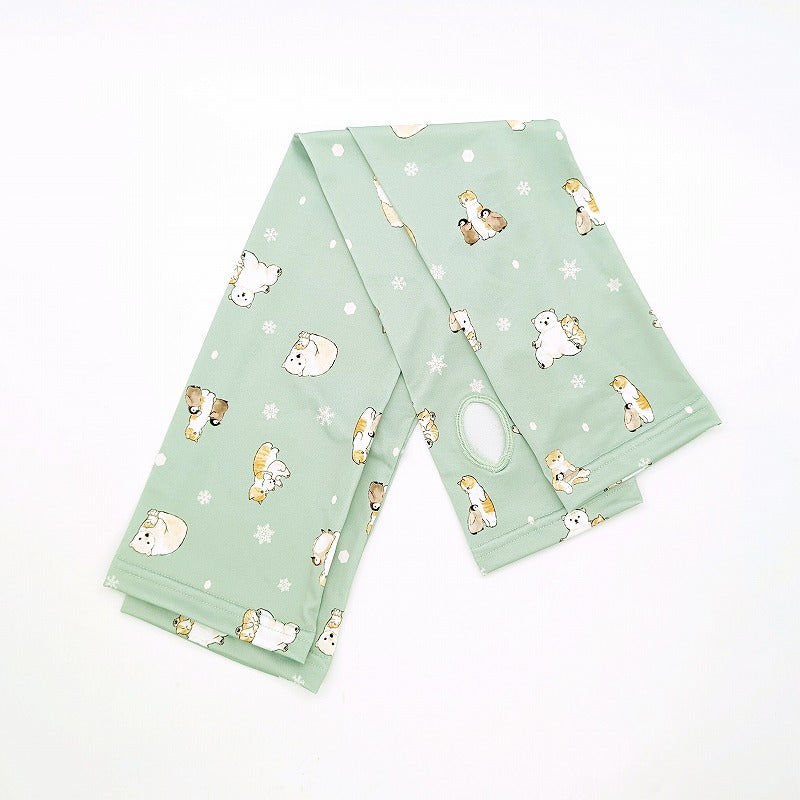 mofusand 打印臂蓋（北極總模式） mofusand プリントアームカバー(北極にゃん総柄)