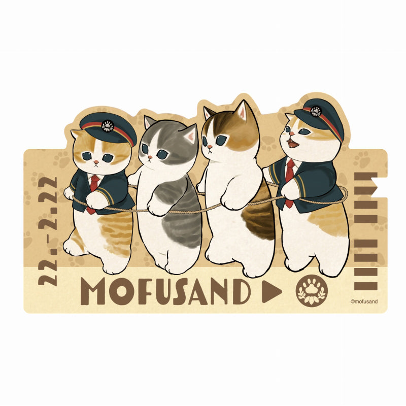 mofusand mofumofu車站旅行貼紙③ mofusand もふもふステーション トラベルステッカー③