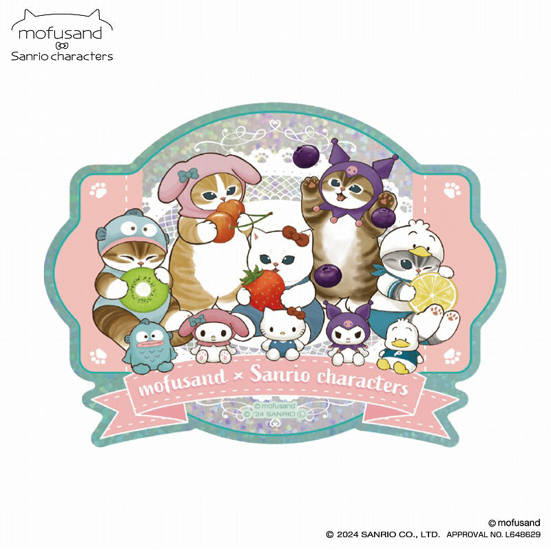 mofusand×三麗鷗 棱鏡旅行貼紙b mofusand×サンリオキャラクターズ プリズムトラベルステッカーB