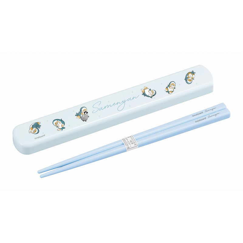 mofusand 拉蓋筷子盒套件（鯊魚貓) mofusand 引フタ箸箱セット(サメにゃん)