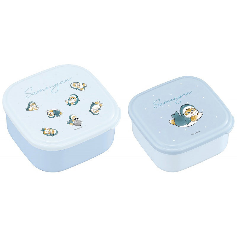 mofusand 密封容器2P集（鯊魚貓) mofusand シール容器2Pセット(サメにゃん)