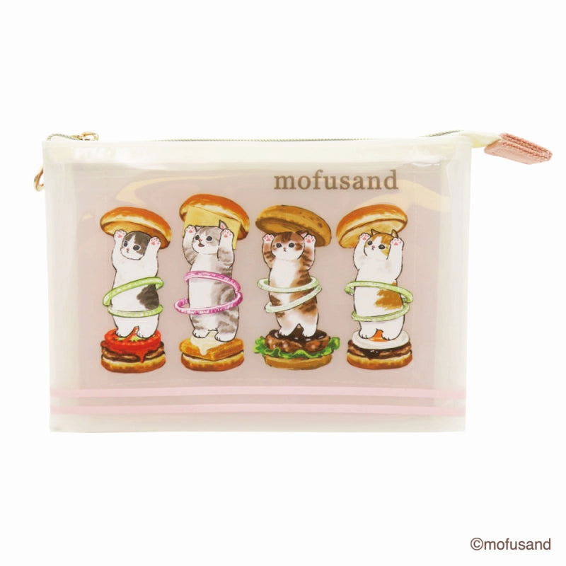 mofusand 3個口袋袋（漢堡包） mofusand 3ポケットポーチ(はんばーがー)