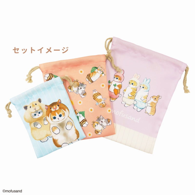 mofusand 3P拉鍊（Animaru） mofusand 3P巾着(あにまる)