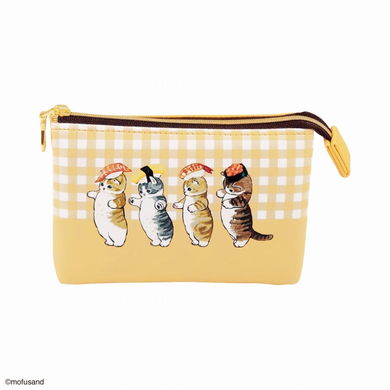 mofusand 3個口袋小袋迷你（壽司） mofusand 3ポケットポーチミニ(すし)