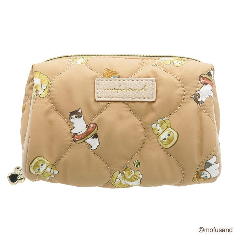 mofusand 方形袋縫 mofusand スクエアポーチ キルティング(すいーつ)