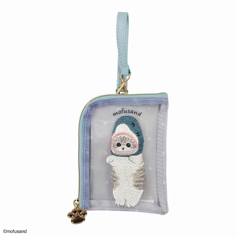 mofusand 每日袋網（鯊魚貓) mofusand デイリーポーチ メッシュ(サメにゃん)