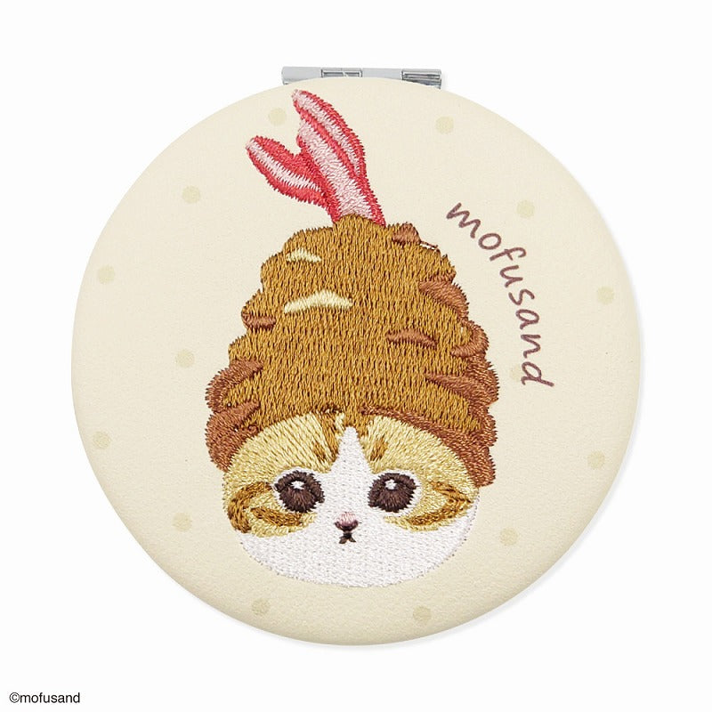 mofusand 圓形鏡網（炸蝦貓) mofusand サークルミラー メッシュ(えびにゃん)