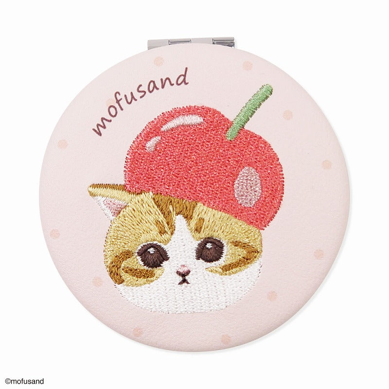 mofusand 圓形鏡網（Mogi Nyan） mofusand サークルミラー メッシュ(もぎたてにゃん)