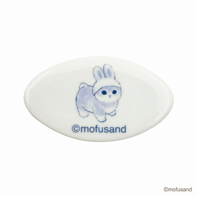 mofusand mofumofu將筷子休息（兔子白色） mofusand もふもふストア 箸置き(うさぎ ぼうし白)