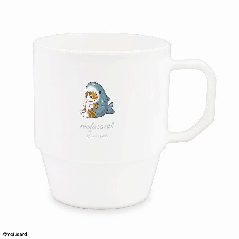 mofusand 堆疊杯（鯊魚貓) mofusand スタッキングコップ(サメにゃん)