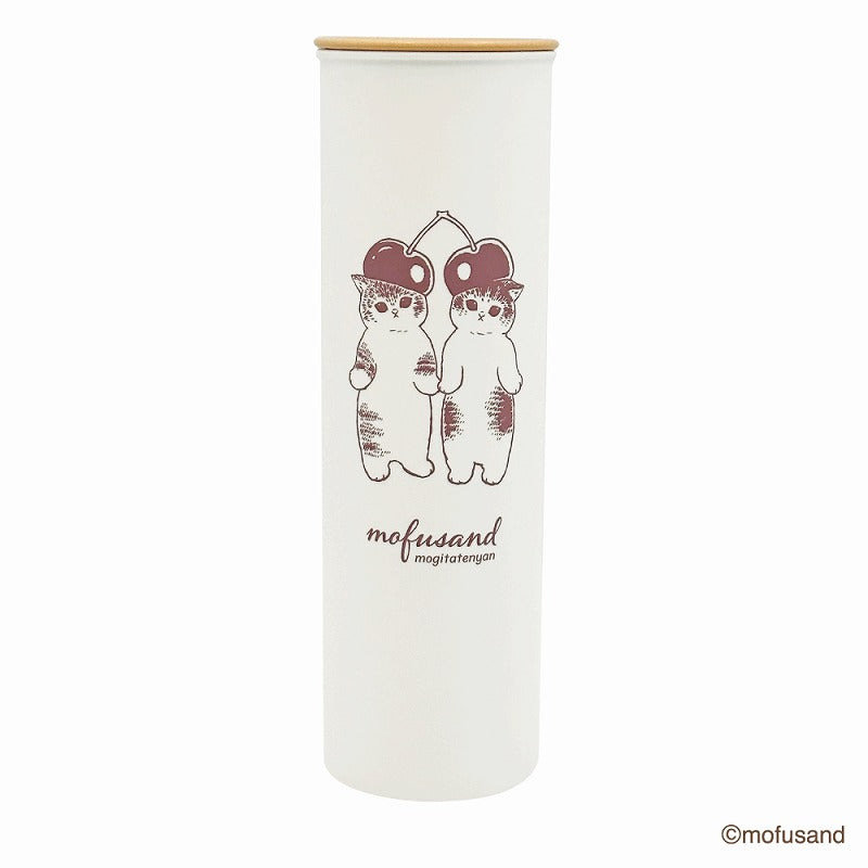 mofusand 纖細的紙巾瓶（櫻桃） mofusand スリムティッシュボトル(さくらんぼ)