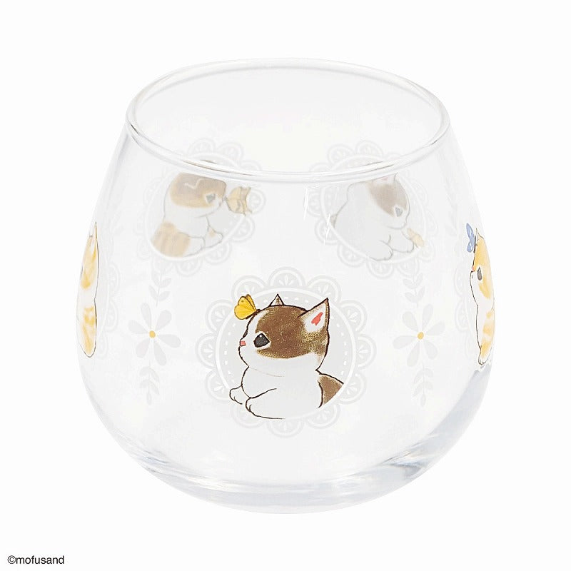 mofusand Shakuyura玻璃 mofusand ゆらゆらグラス(ちょうちょ)