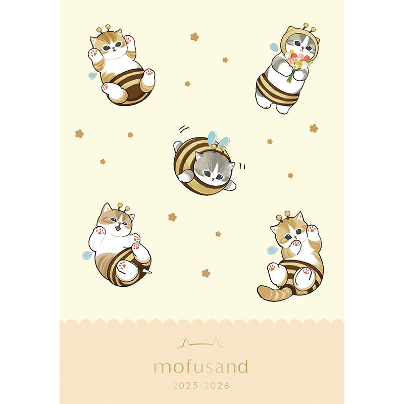 mofusand A6每月日記（蜜蜂貓) mofusand A6マンスリーダイアリー(はちにゃん)