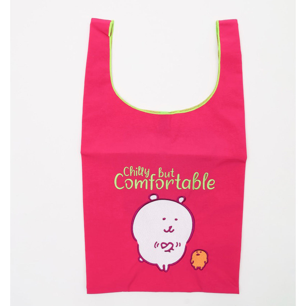 長野角色刺繡生態袋舒適的紅色紫色 ナガノキャラクターズ 刺繍エコバッグ comfortable 赤紫