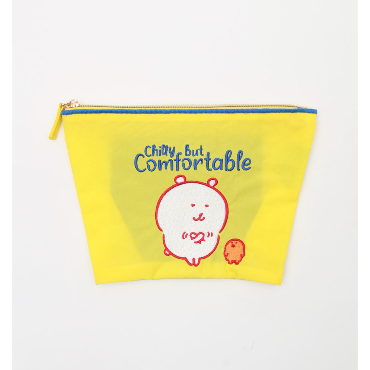 長野角色刺繡袋舒適黃色 ナガノキャラクターズ 刺繍ポーチ comfortable イエロー