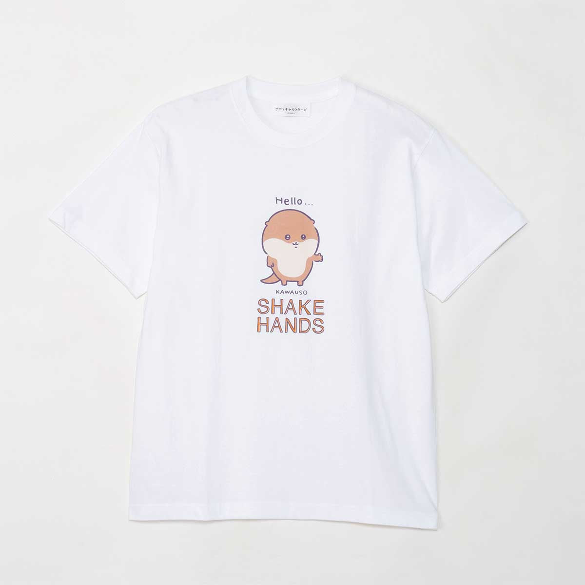 長野角色長野水族館T襯衫T-襯衫Otter Otter White ナガノキャラクターズ ナガノの水族館 Tシャツ カワウソ ホワイト