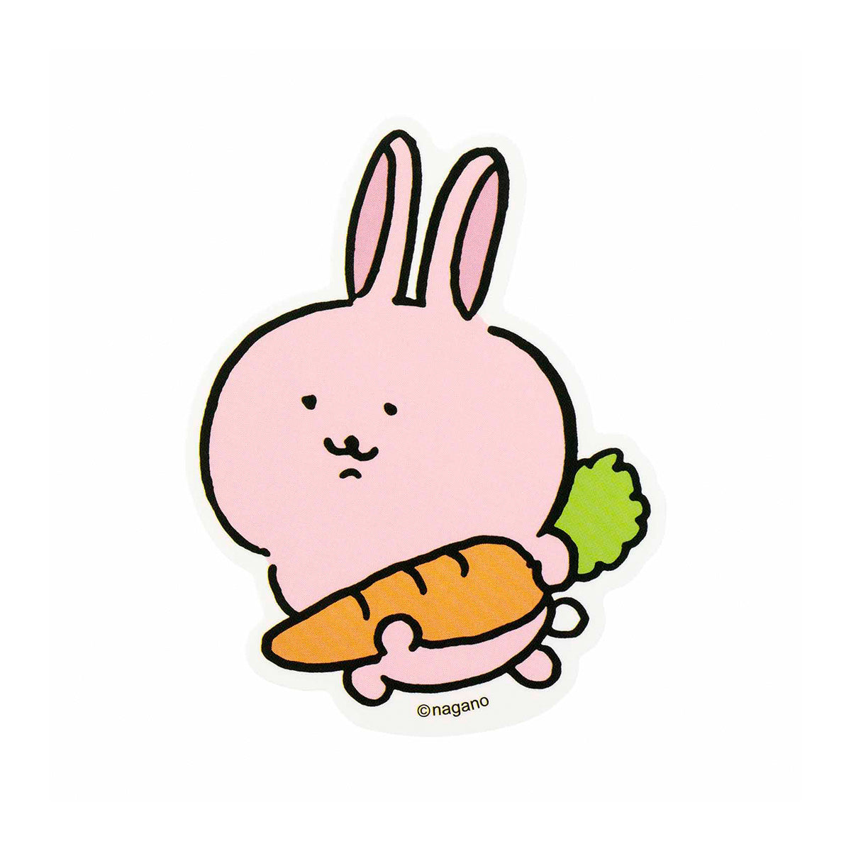 可以粘貼在長野字符智能手機上的大小貼紙（兔兔） ナガノキャラクターズ スマホに貼れるサイズのステッカー（兎）