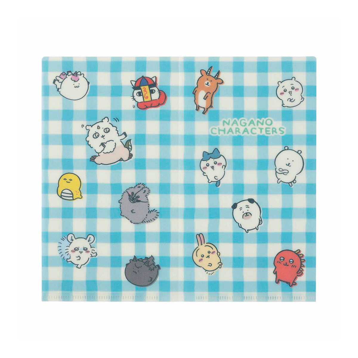 長野字符墊票證文件（藍色） ナガノキャラクターズ マットなチケットファイル（ブルー）