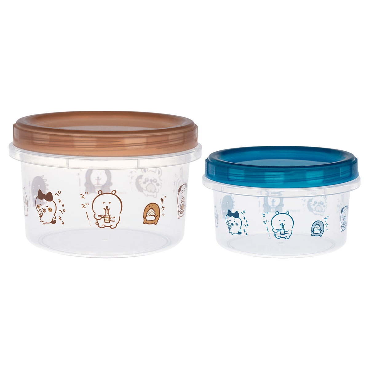 納豆角色 2個套裝組合（吃吃組） ナガノキャラクターズ 2個セットラウンドコンテナ（食べ食べたち）