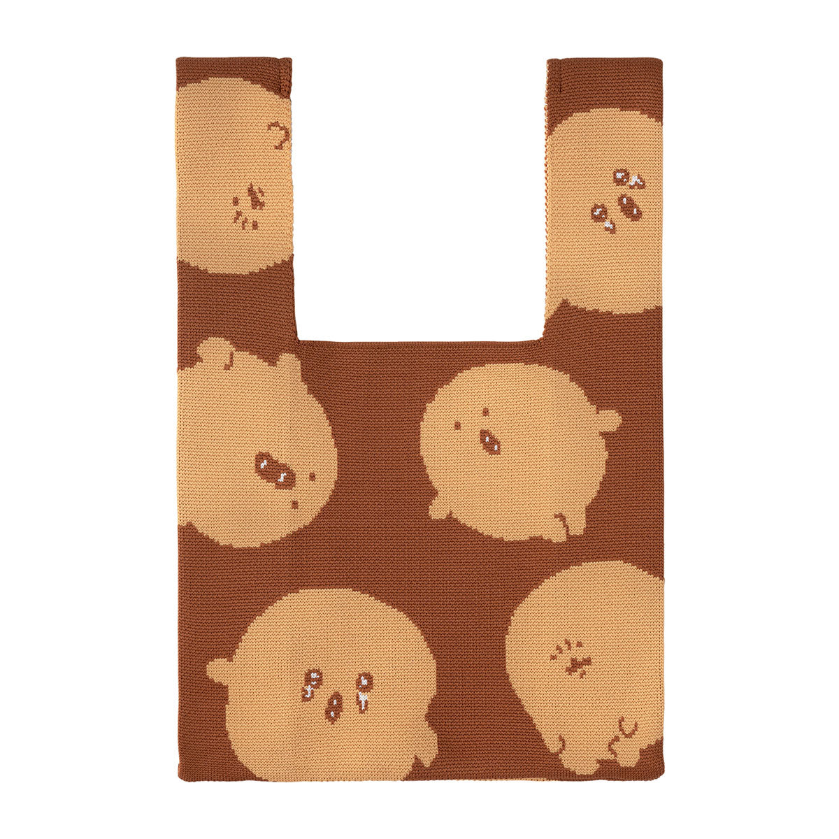 長野角色編織包（鼴鼠炸丸子） ナガノキャラクターズ ニットバッグ（もぐらコロッケ）