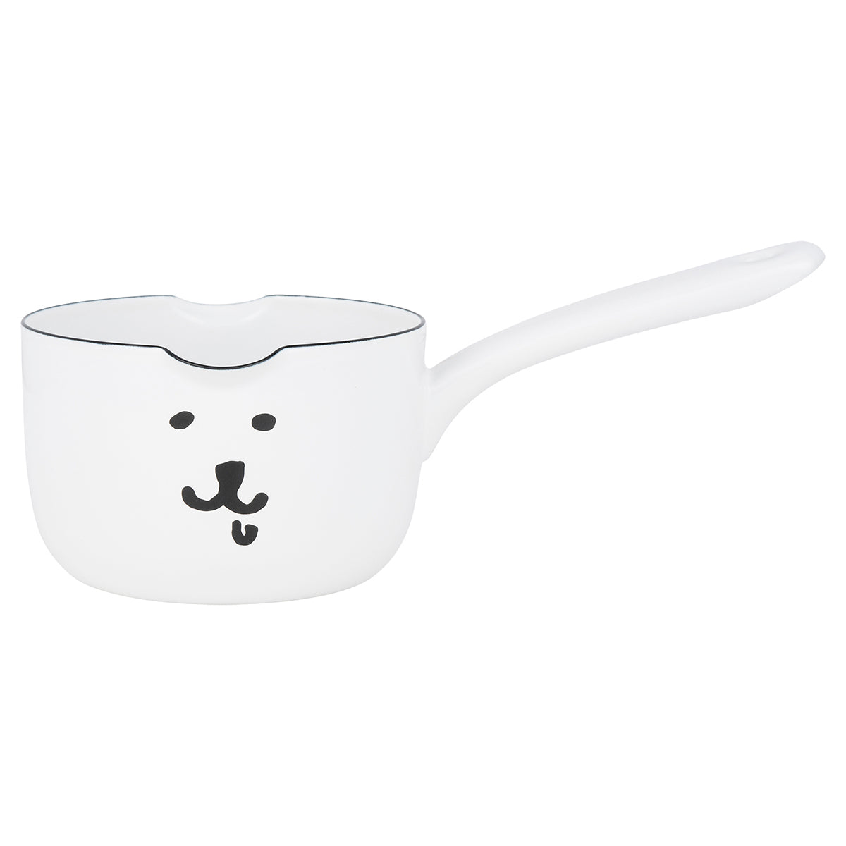 納加諾角色 全脂牛奶鍋 12cm（長野熊） ナガノキャラクターズ ホーローミルクパン 12cm（ナガノのくま）