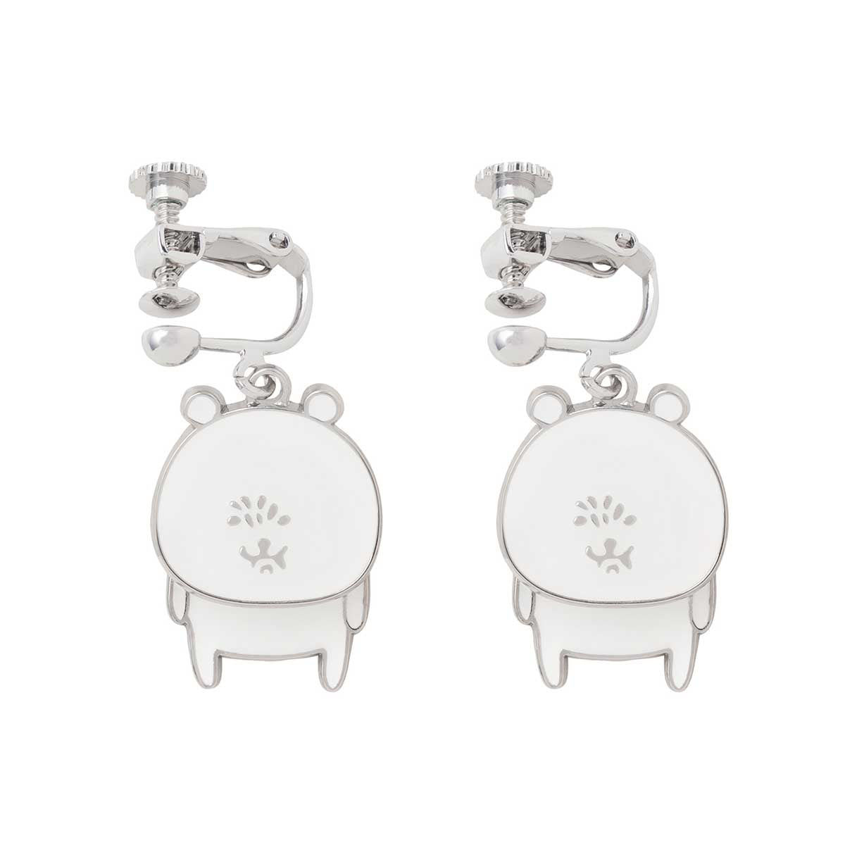 長野角色Yura Yurura耳環（長野熊 充滿皺紋） ナガノキャラクターズ ゆらゆらイヤリング（ナガノのくま シワだらけ）