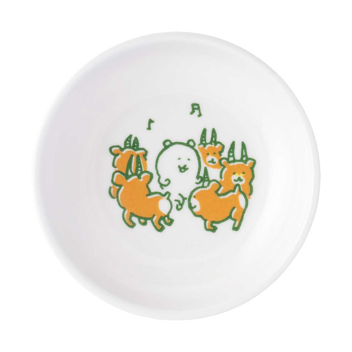 長野角色三聚氰胺memning（早期黑斑羚） ナガノキャラクターズ メラミンまめざら（早インパラ）