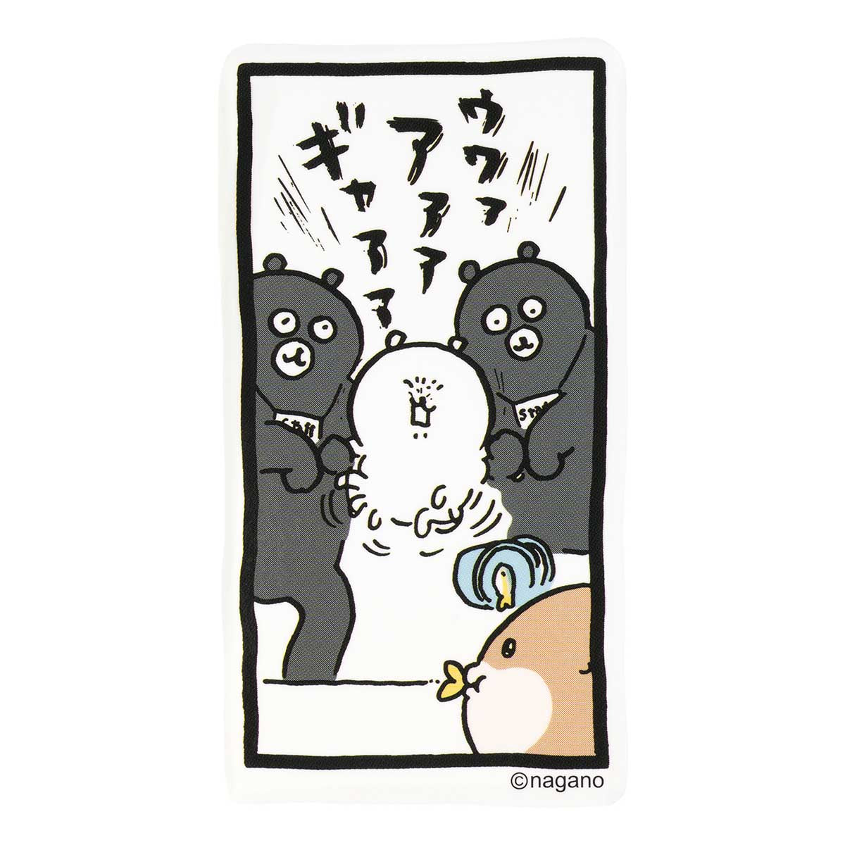 可以粘貼在長野字符智能手機上的大小貼紙（職員） ナガノキャラクターズ スマホに貼れるサイズのステッカー（STAFF）