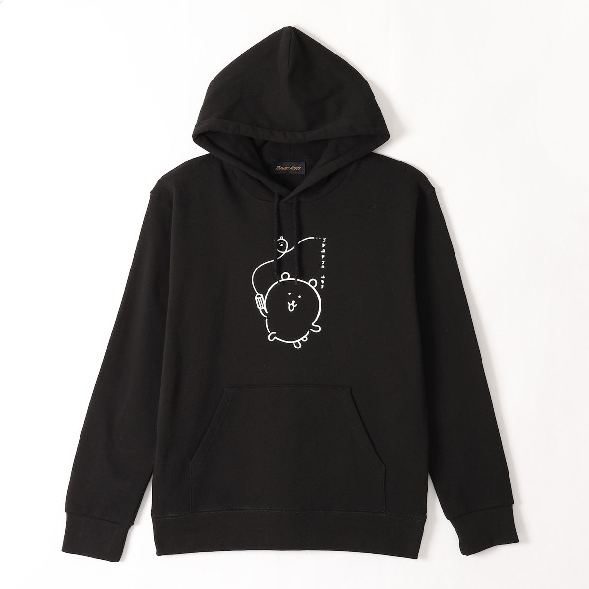 長野朋友p/o parka 長野熊黑色 ナガノフレンズ P/Oパーカ ナガノのくまが描く ブラック