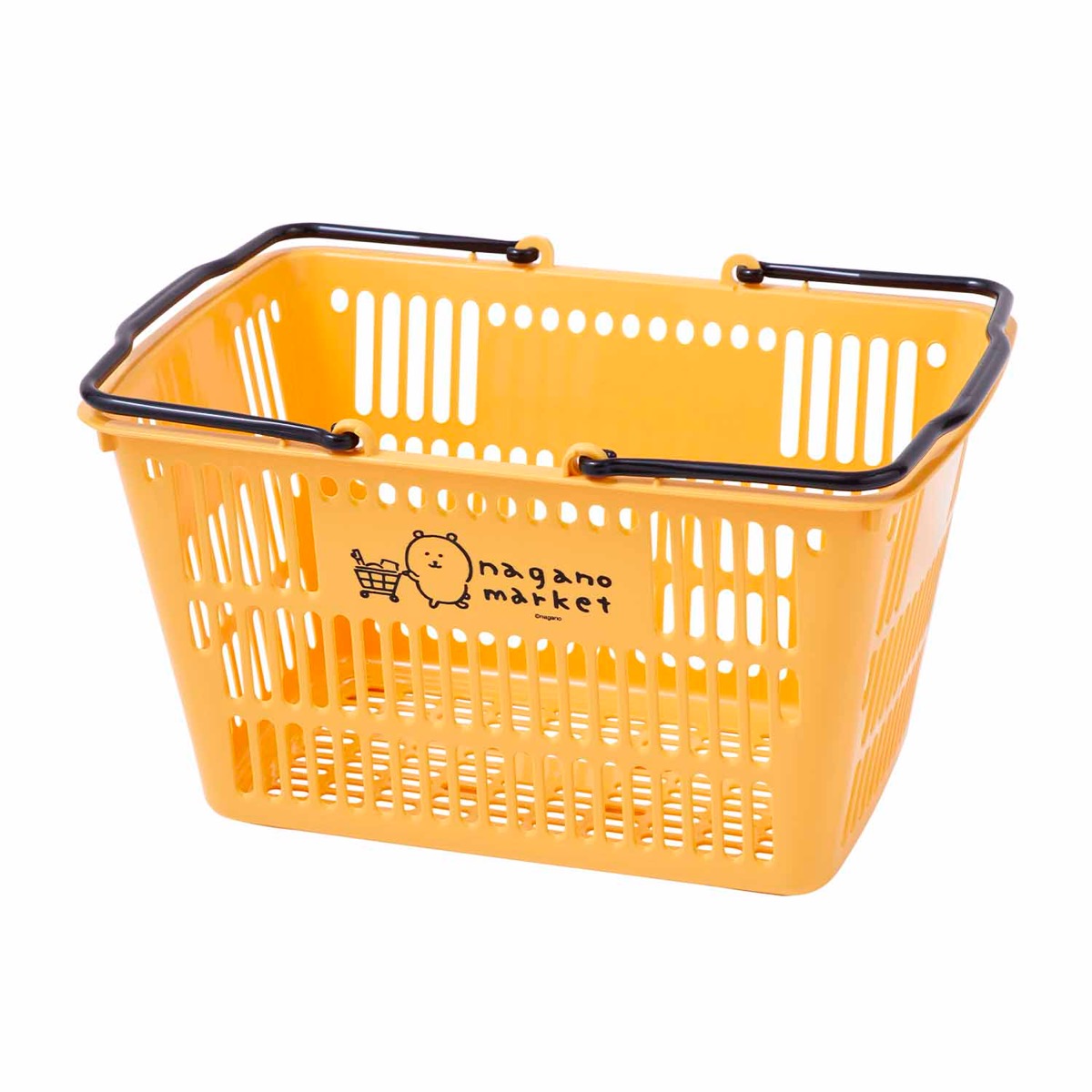 方便存儲長野市場！收銀員（黃色） ナガノマーケット おうちの収納に便利！レジカゴ（イエロー）