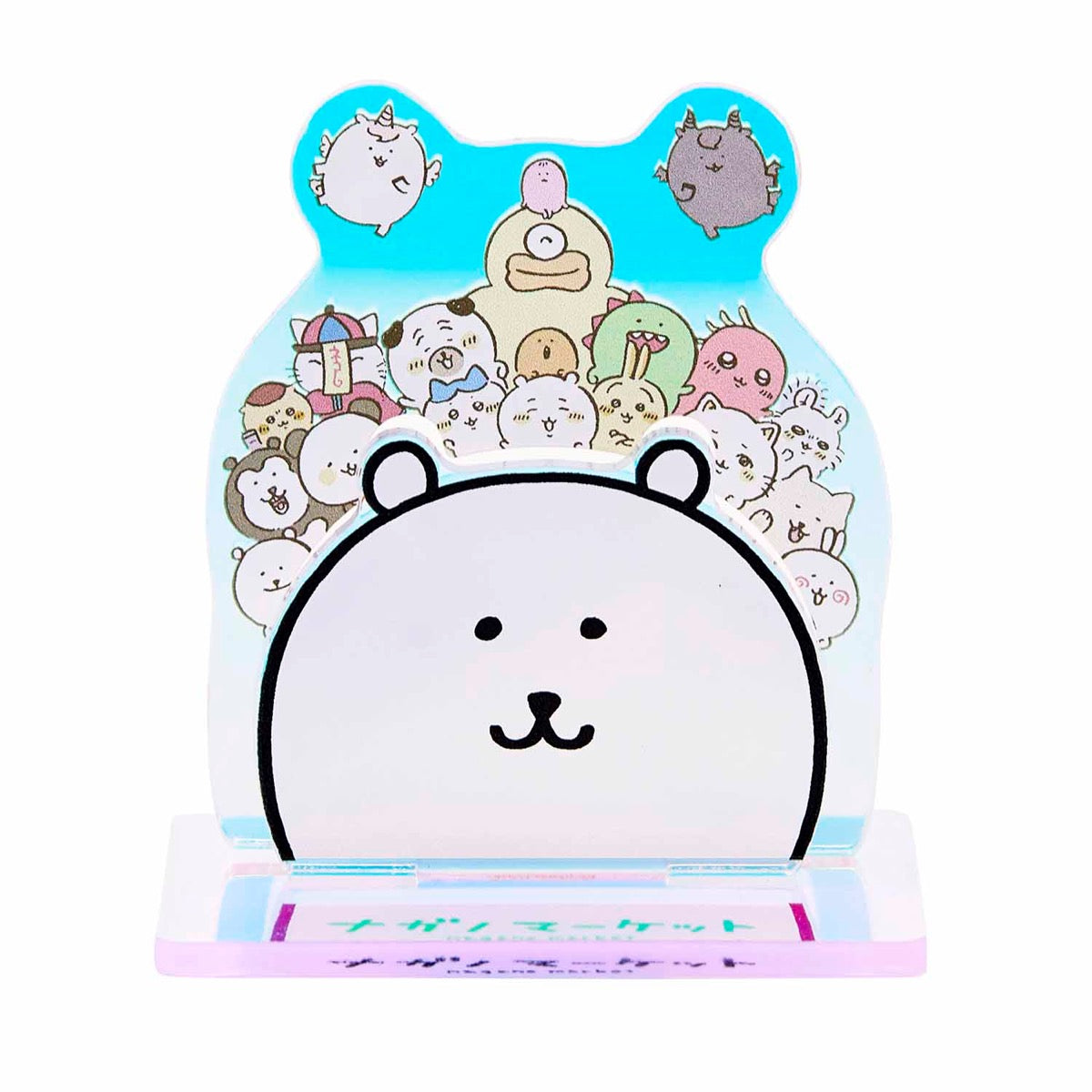 長野市場全息圖亞克力立牌 每個人都設置（長野熊） ナガノマーケット ホログラムアクリルスタンド みんな集合（ナガノのくま）