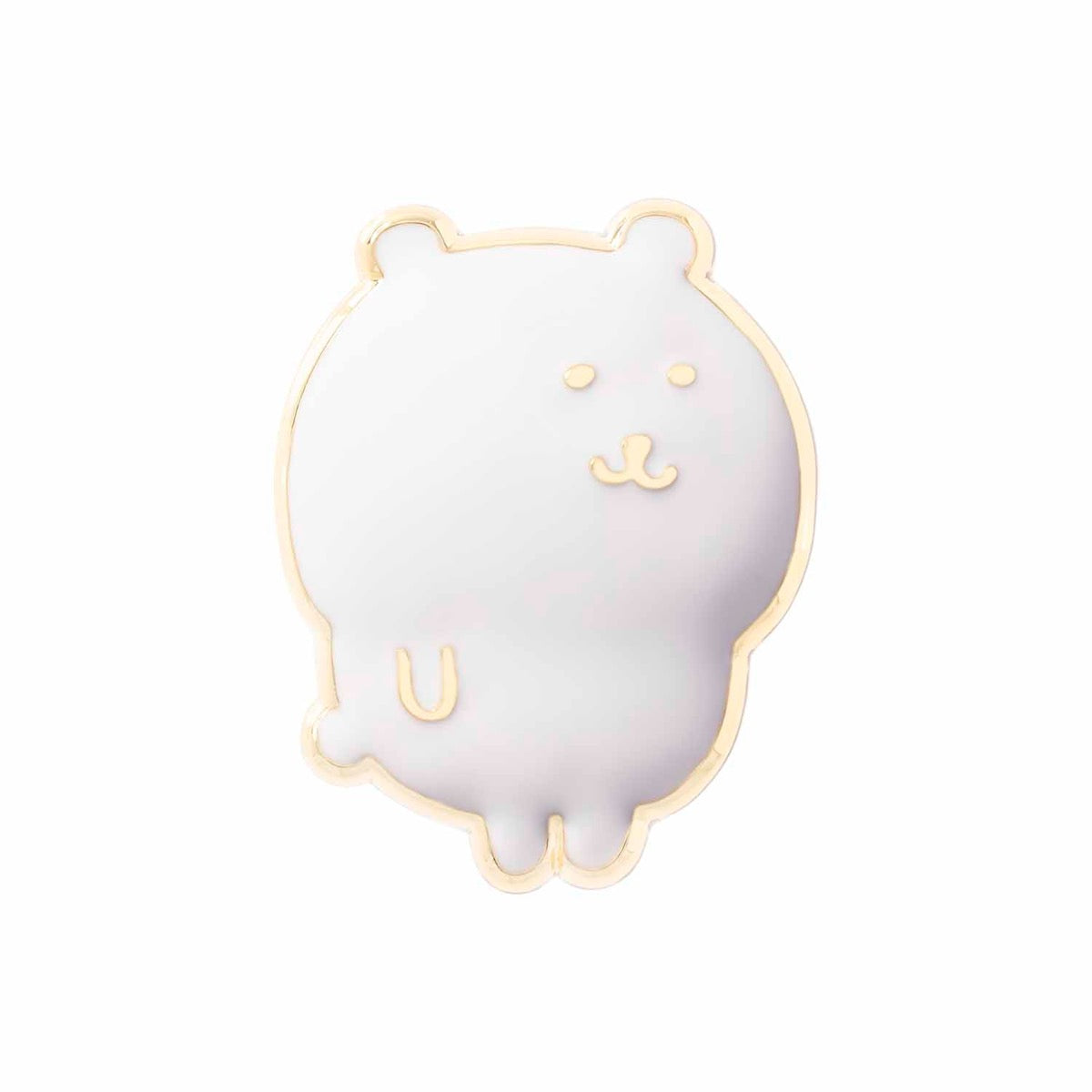 長野角色金屬紋理（長野熊） ナガノキャラクターズ メタルブローチ（ナガノのくま）