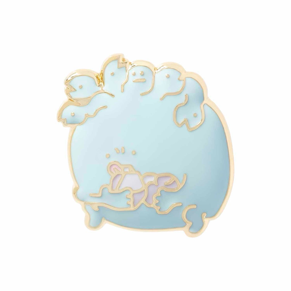 長野字符金屬紋理（Hagotae） ナガノキャラクターズ メタルブローチ（ハゴタエ）