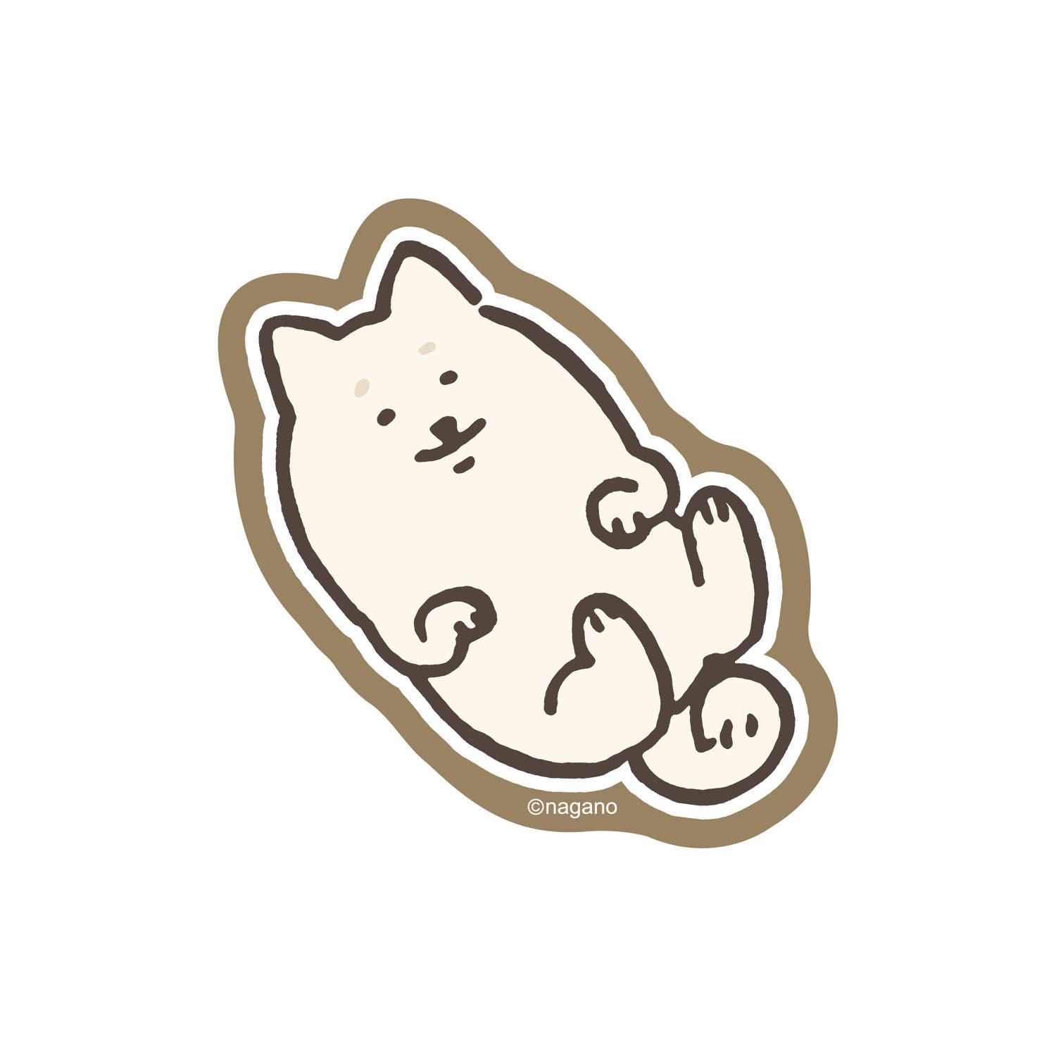 可以粘貼在長野字符智能手機上的大小貼紙 （大狗） ナガノキャラクターズ スマホに貼れるサイズのステッカー （大型犬）
