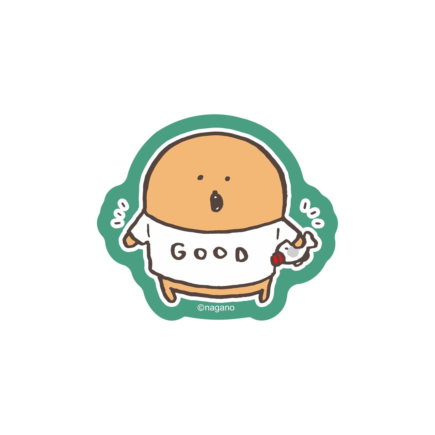 可以粘貼在長野字符智能手機上的大小貼紙 （時髦） ナガノキャラクターズ スマホに貼れるサイズのステッカー （おしゃれ）