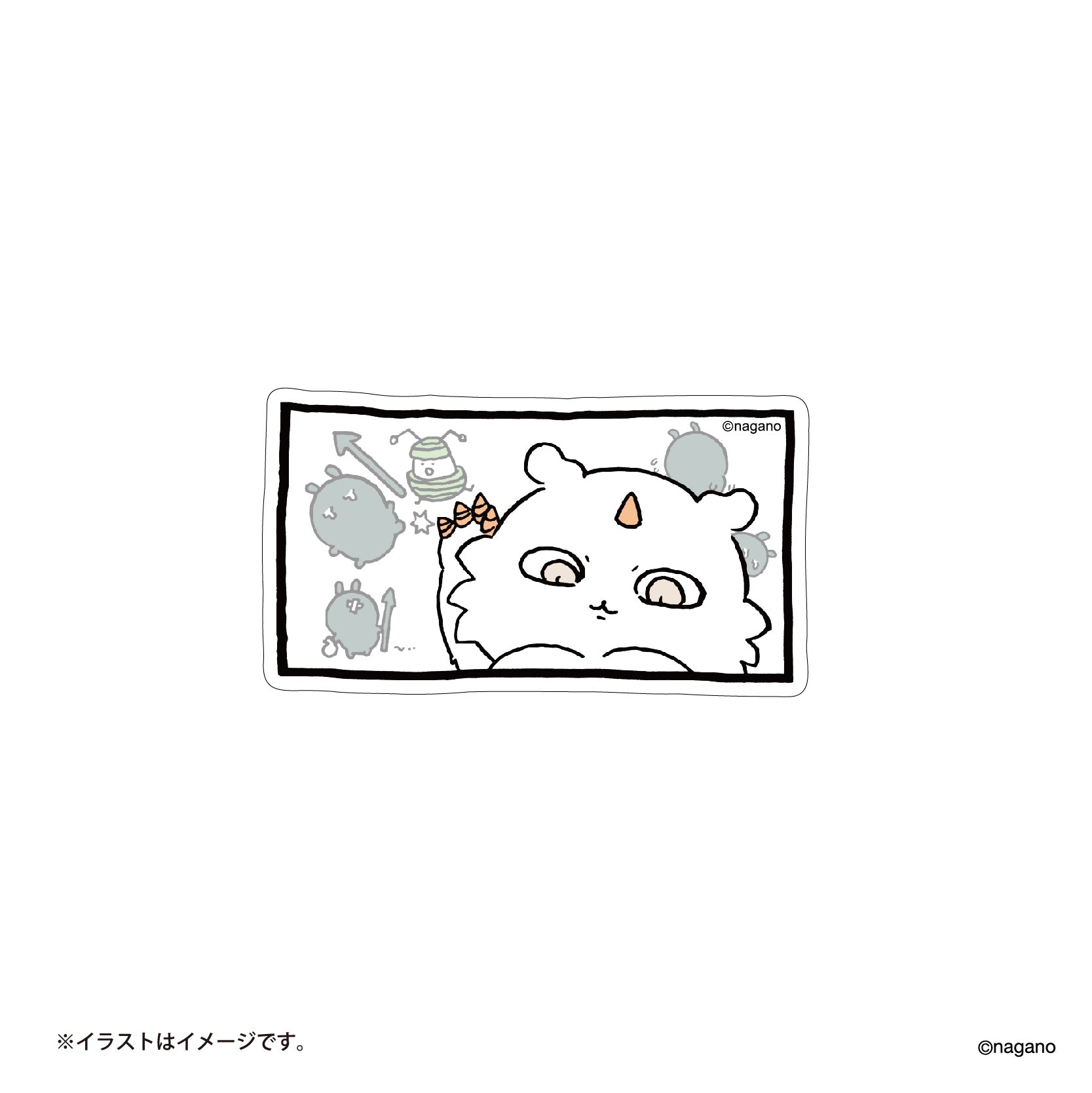 長野市場的大小可以粘貼在有趣的每日智能手機上貼紙（那個孩子） ナガノマーケット 楽しい毎日のスマホに貼れるサイズのステッカー（あのこ）