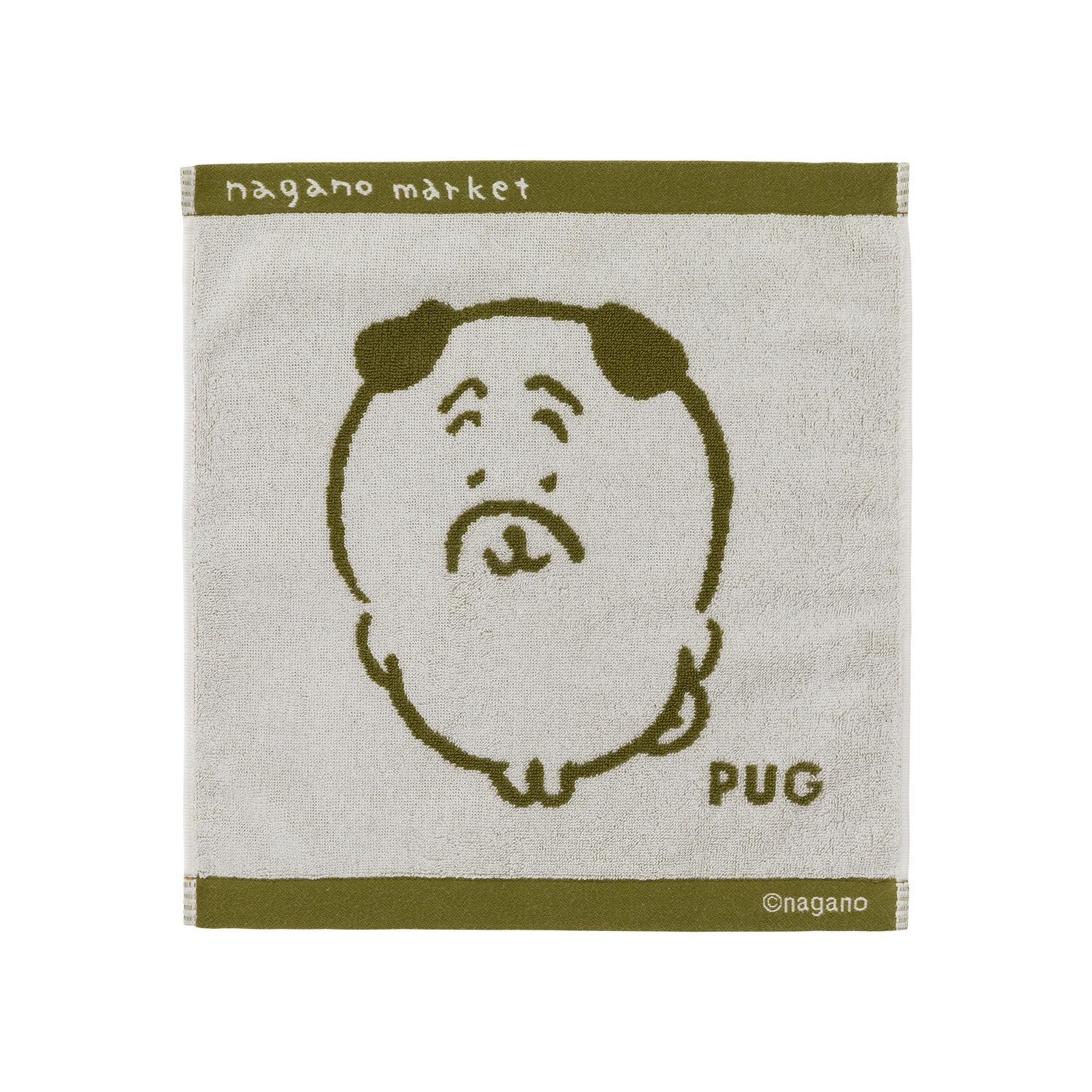 長野市場 – 彩色jacquard手毛巾（帕格） ナガノマーケット ワンカラージャガードハンドタオル（パグ）