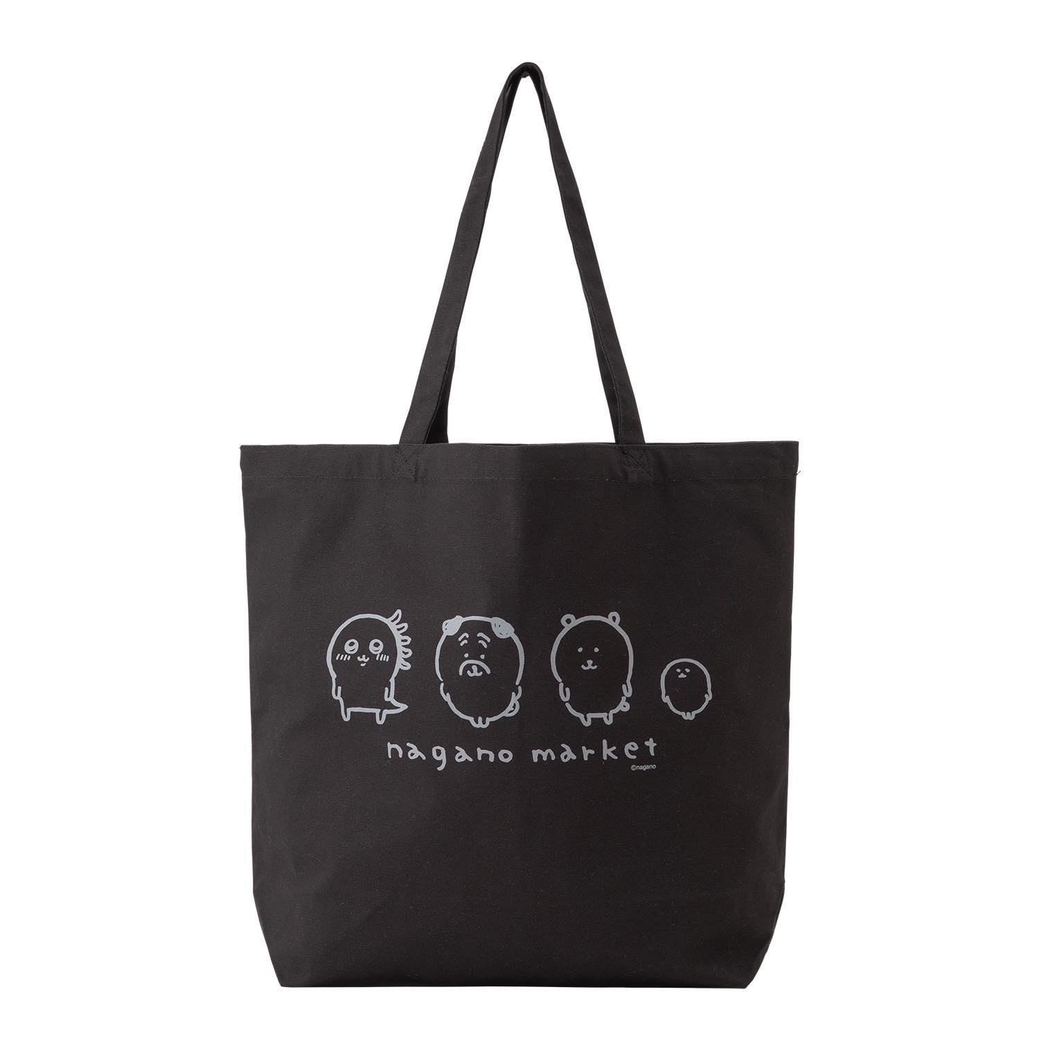 長野市場黑色手提袋 ナガノマーケット ブラックトートバッグ