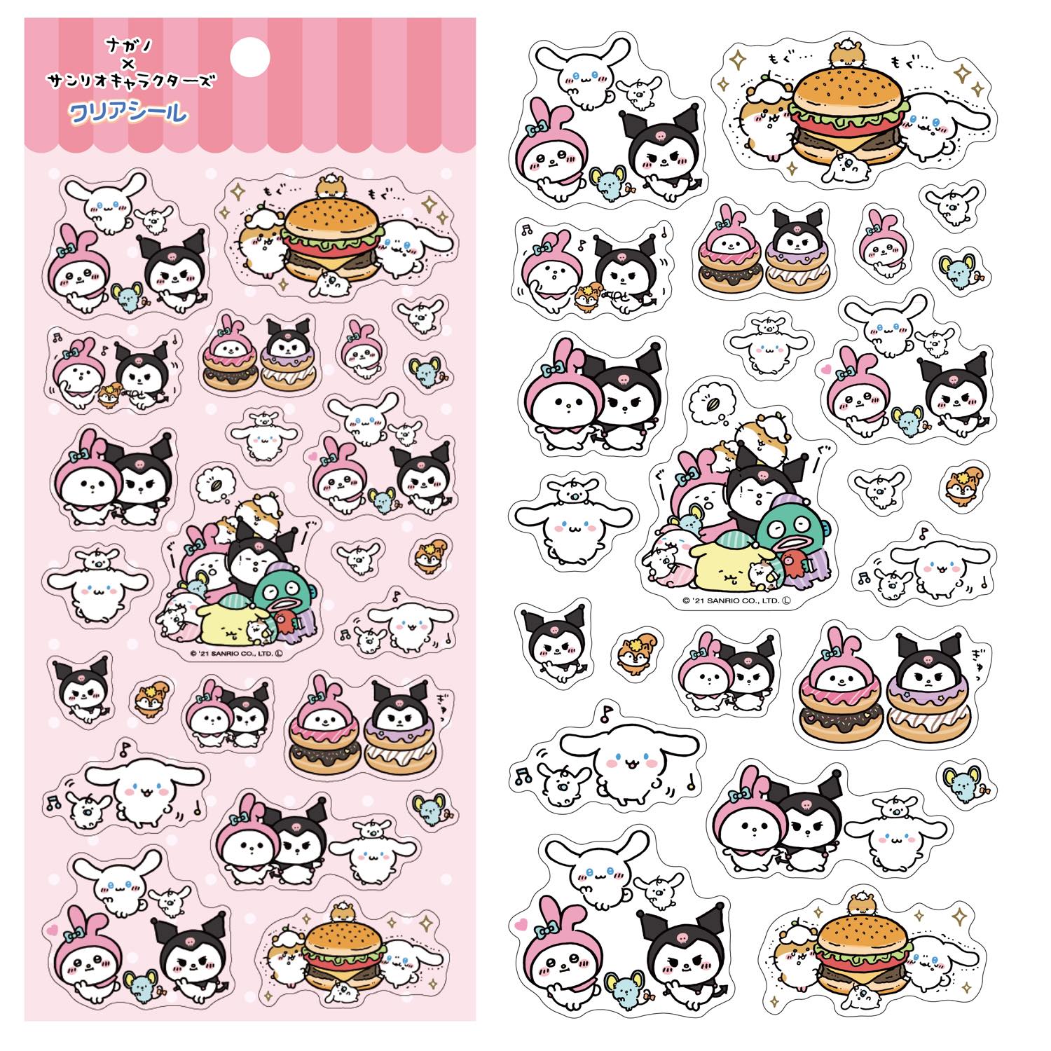 長野 x 三麗鷗角色 清除密封① ナガノ×サンリオキャラクターズ クリアシール①