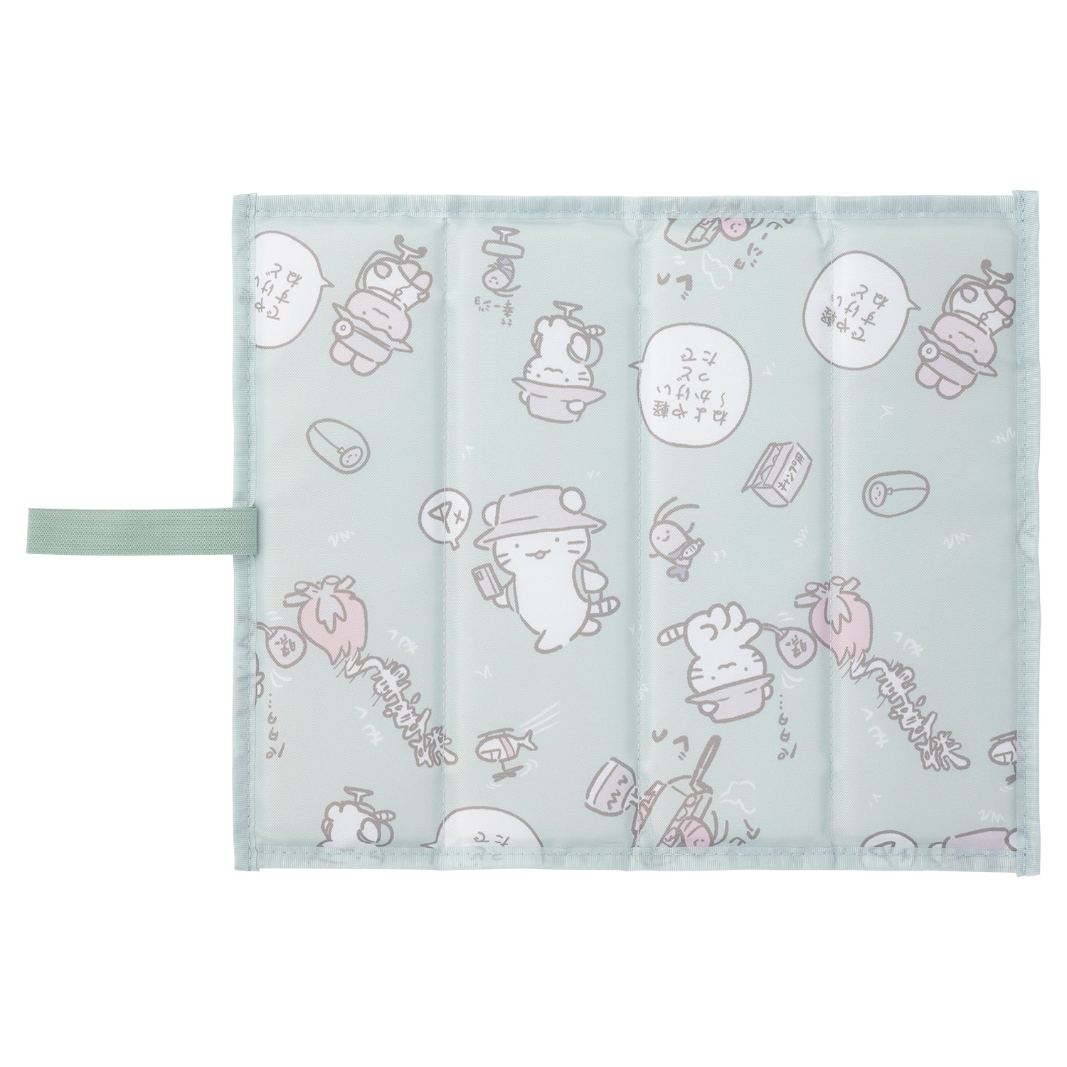 小白虎與黑虎蝦 折疊休閒Zabuton（Sachi-jo） ホワイトタイガーとブラックタイガー 折りたたみレジャーざぶとん（幸ージョ）