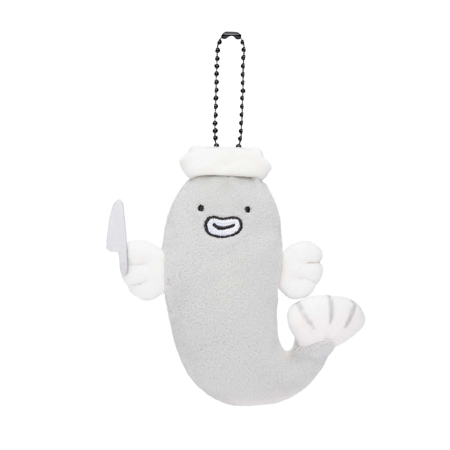 小白虎與黑虎蝦 吊飾（Nurse Unagi） ホワイトタイガーとブラックタイガー マスコット（うなぎナース）