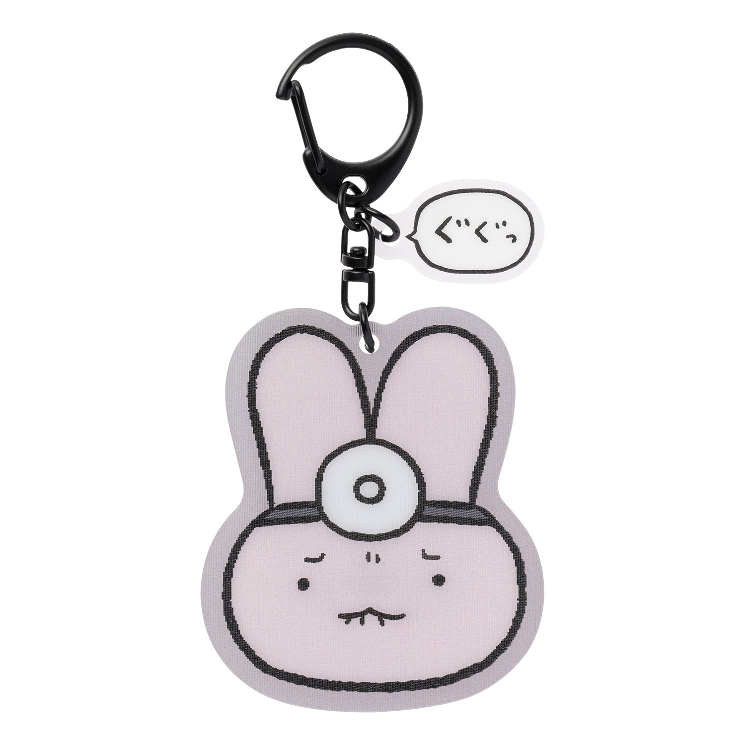 小白虎與黑虎蝦 變換表情立體鑰匙扣（兔兔醫生） ホワイトタイガーとブラックタイガー 表情が変わるレンチキュラーキーホルダー（うさぎ先生）