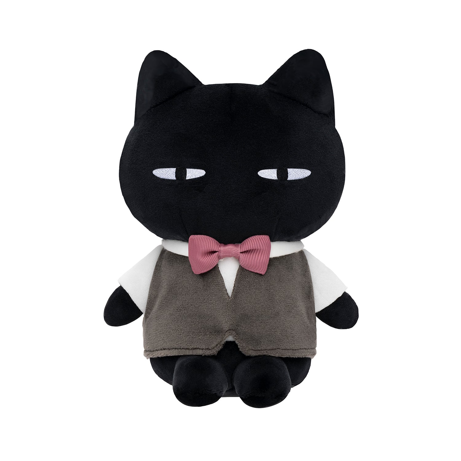 小白虎與黑虎蝦 玩偶S（Black Cat Master） ホワイトタイガーとブラックタイガー ぬいぐるみS（マスター）