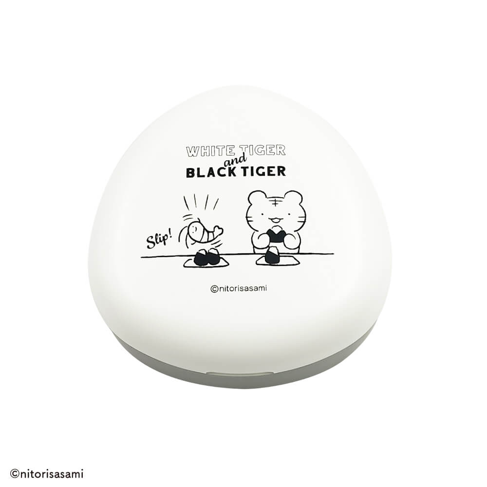 小白虎與黑虎蝦 米球盒 ホワイトタイガーとブラックタイガー おにぎりケース
