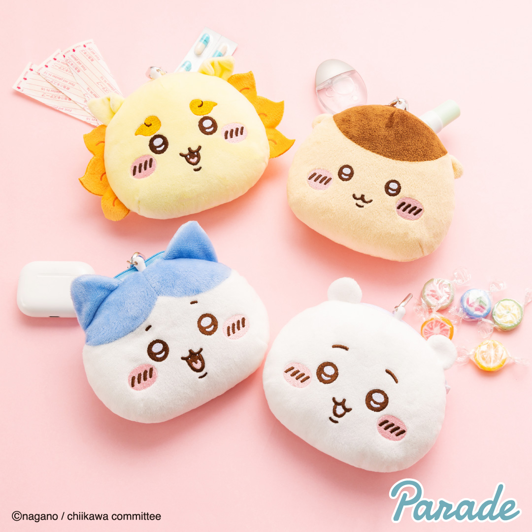 【娃娃機11月景品】ちいかわ ぬいぐるみパスケースポーチ ① chiikawa_passcase_pouch_1